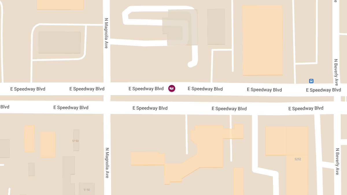 Injury Accident on E Speedway Blvd Near N Magnolia Ave