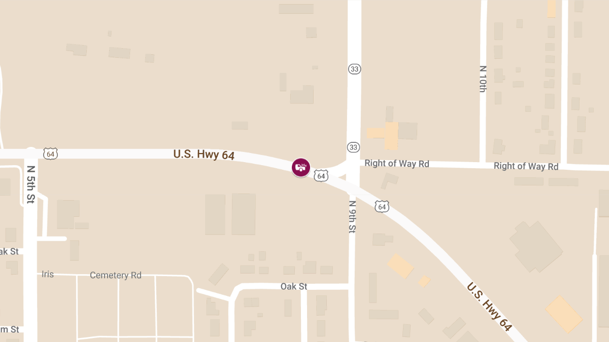 Injury Accident on EB U.S. Highway 64 Near State Highway 33