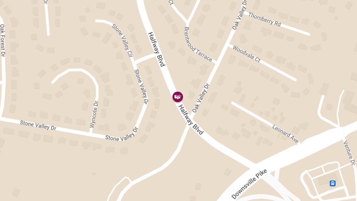 Injury Accident on Halfway Blvd Near Oak Valley Dr