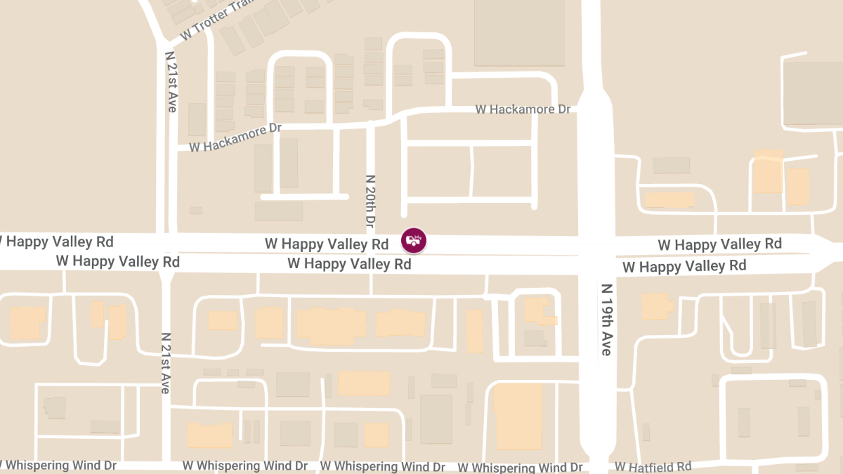 Injury Accident on Happy Valley Rd West of 19th Ave