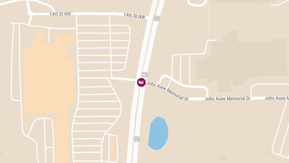 Injury Accident on Highway 25 at John Ause Memorial Dr