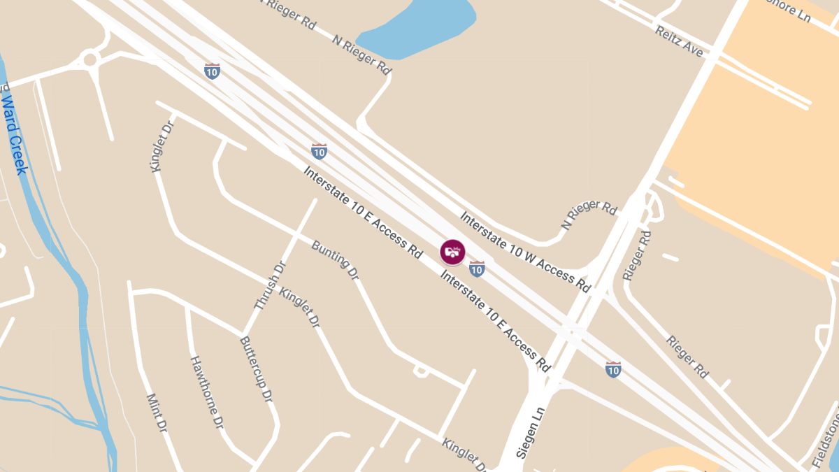 Injury Accident on I-10 East Between Siegen Lane and Highland Rd