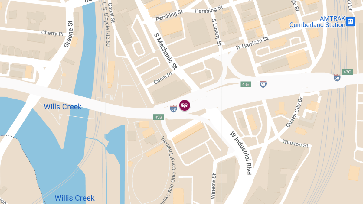 Injury Accident on I-68 at Mile Marker 50 Eastbound