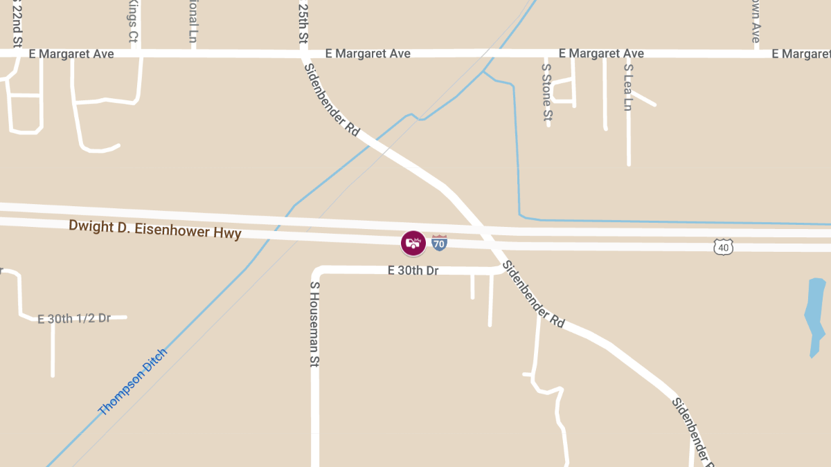Injury Accident on I-70 at Mile Marker 11