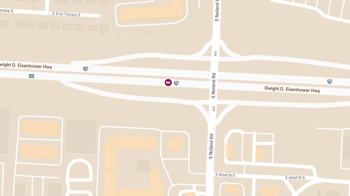 Injury Accident on I-70 near Noland Rd