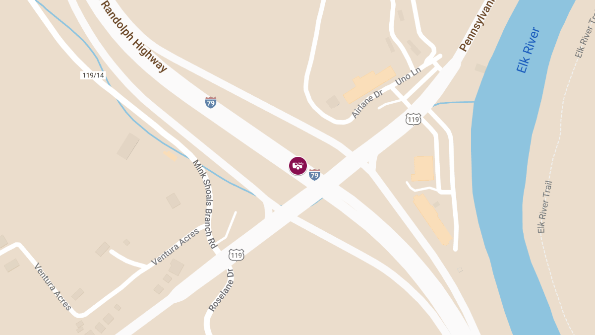 Injury Accident on I-79 North at Mink Shoals Exit
