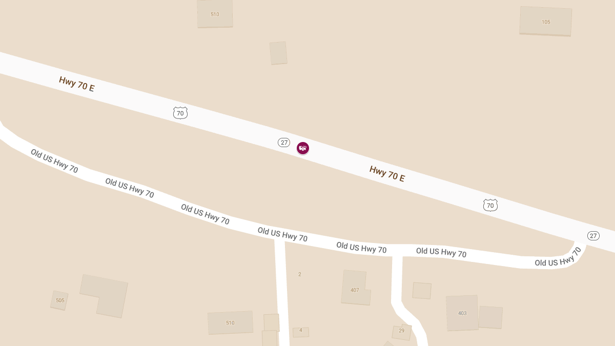 Injury Accident on NB State Hwy 27 near US Hwy 70