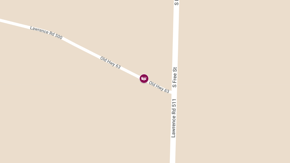 Injury Accident on NB U.S. Highway 63 Near State Highway 91