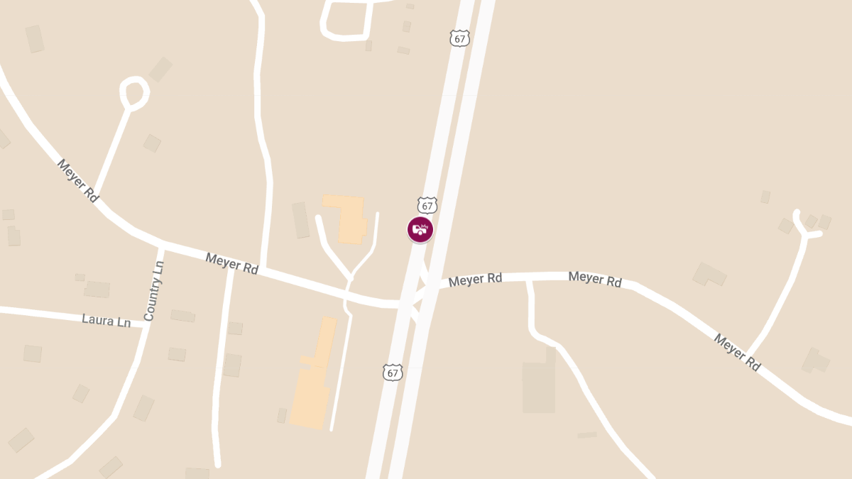 Injury Accident on Northbound Highway 67 Near Meyer Rd