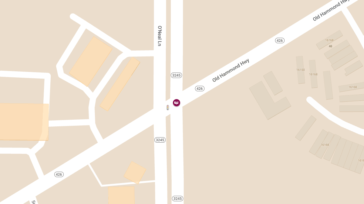 Injury Accident on O'Neal Ln at Old Hammond Hwy