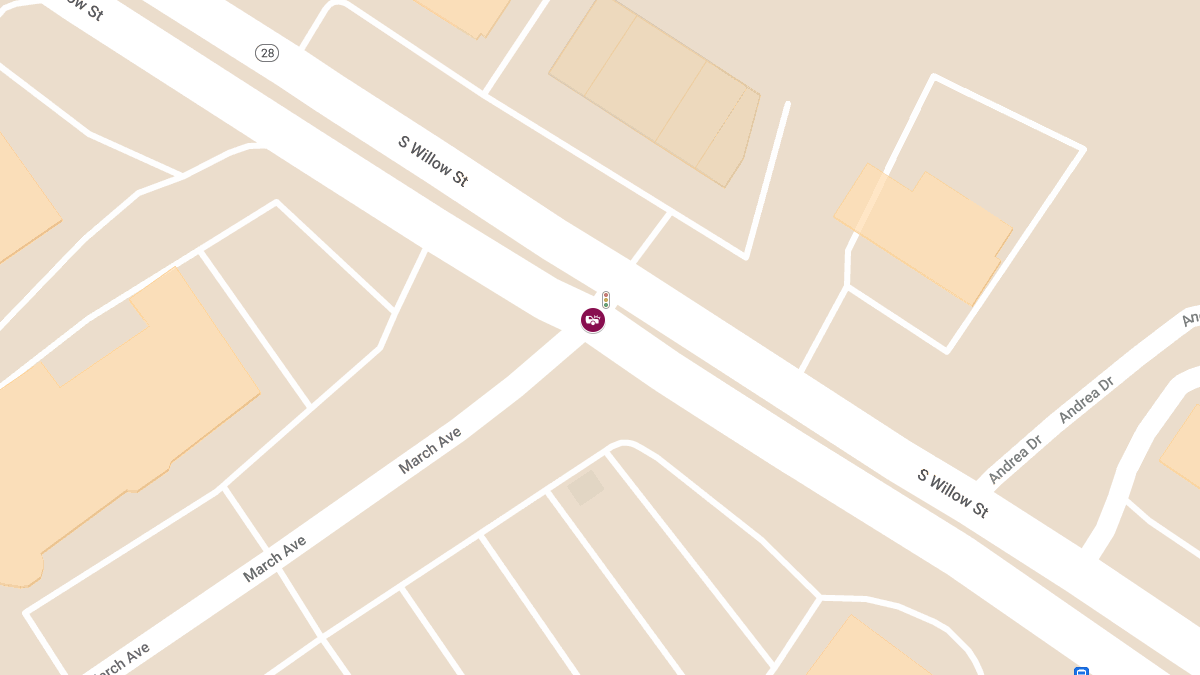Injury Accident on S Willow St (Rte 28) at March Ave