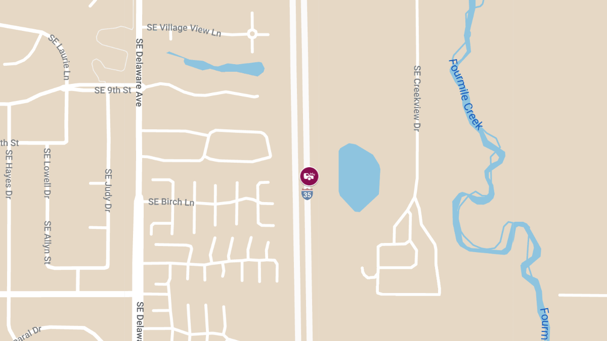 Injury Accident on SB I-35 at MM 91.1