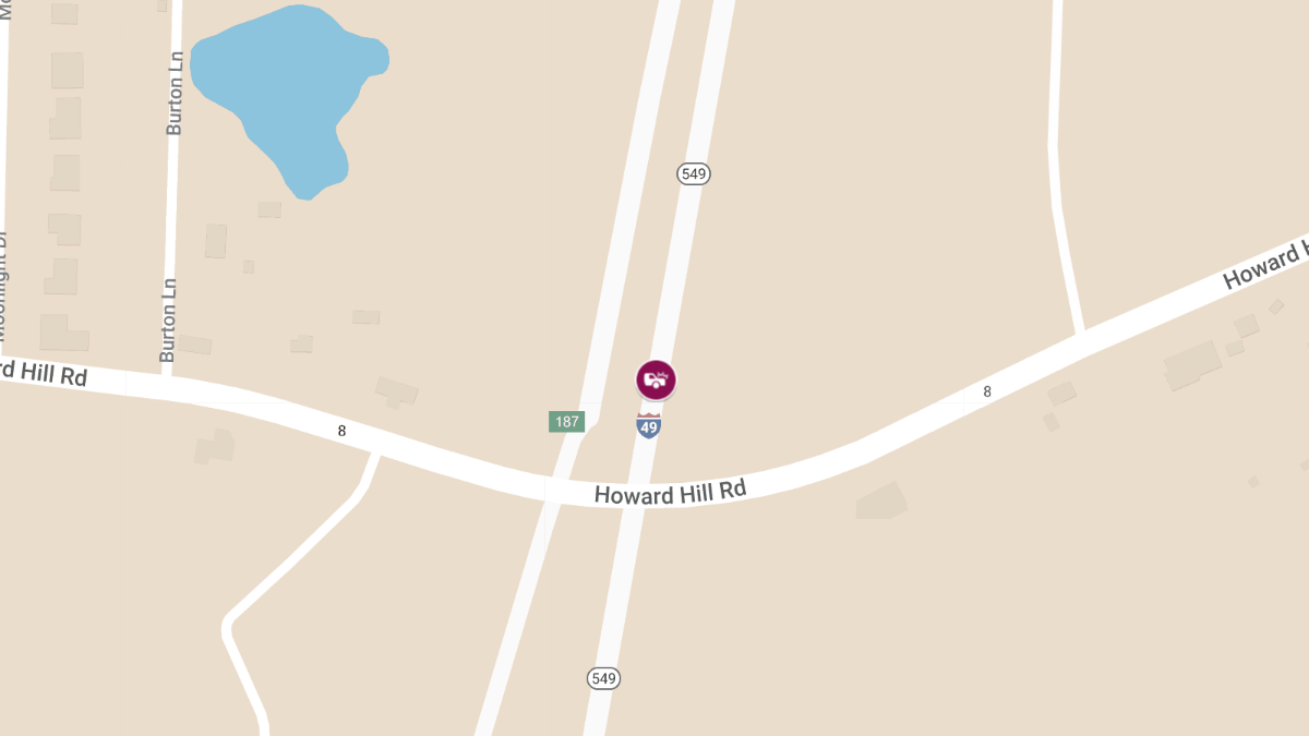 Injury Accident on SB I-49 Near Mile Marker 83.8 