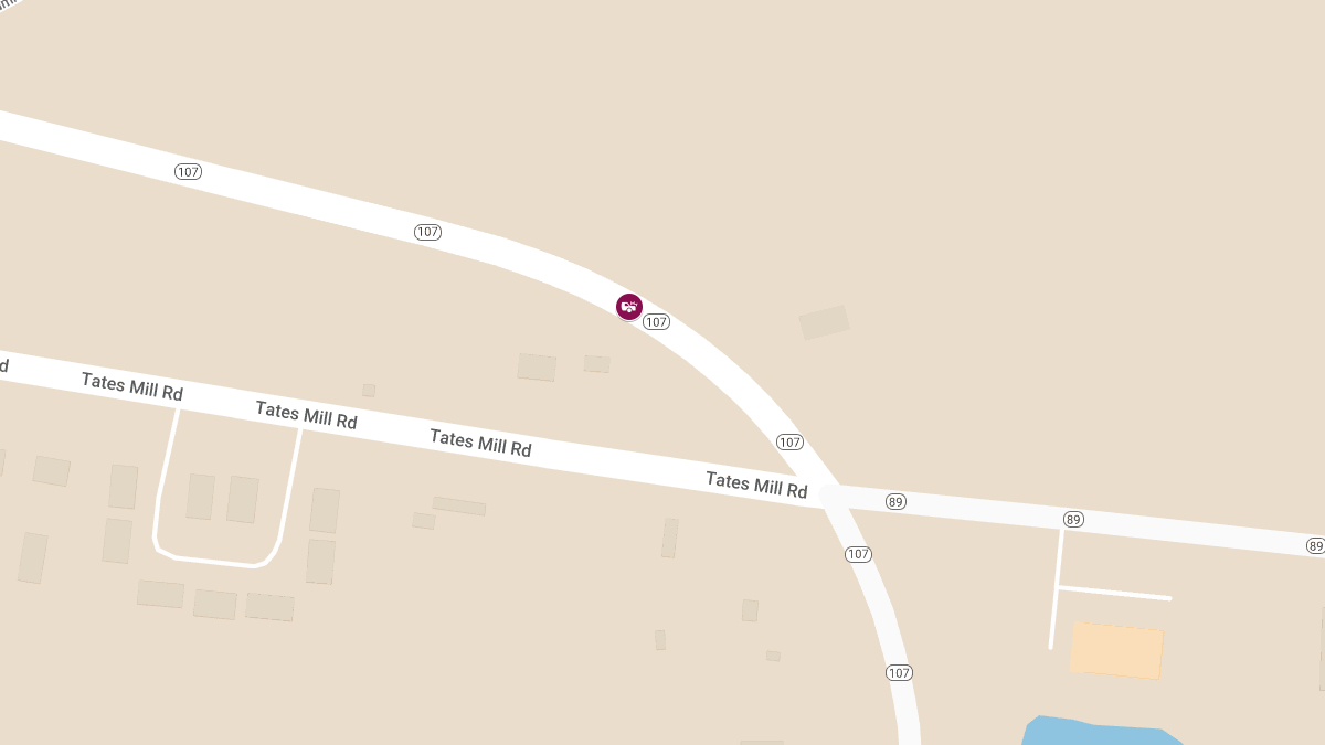 Injury Accident on SB State Highway 107 near State Highway 89