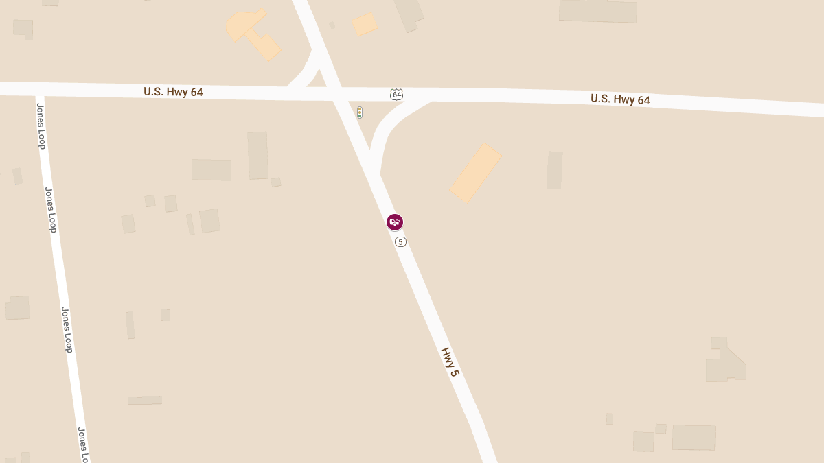 Injury Accident on SB State Hwy 5 near US Hwy 64