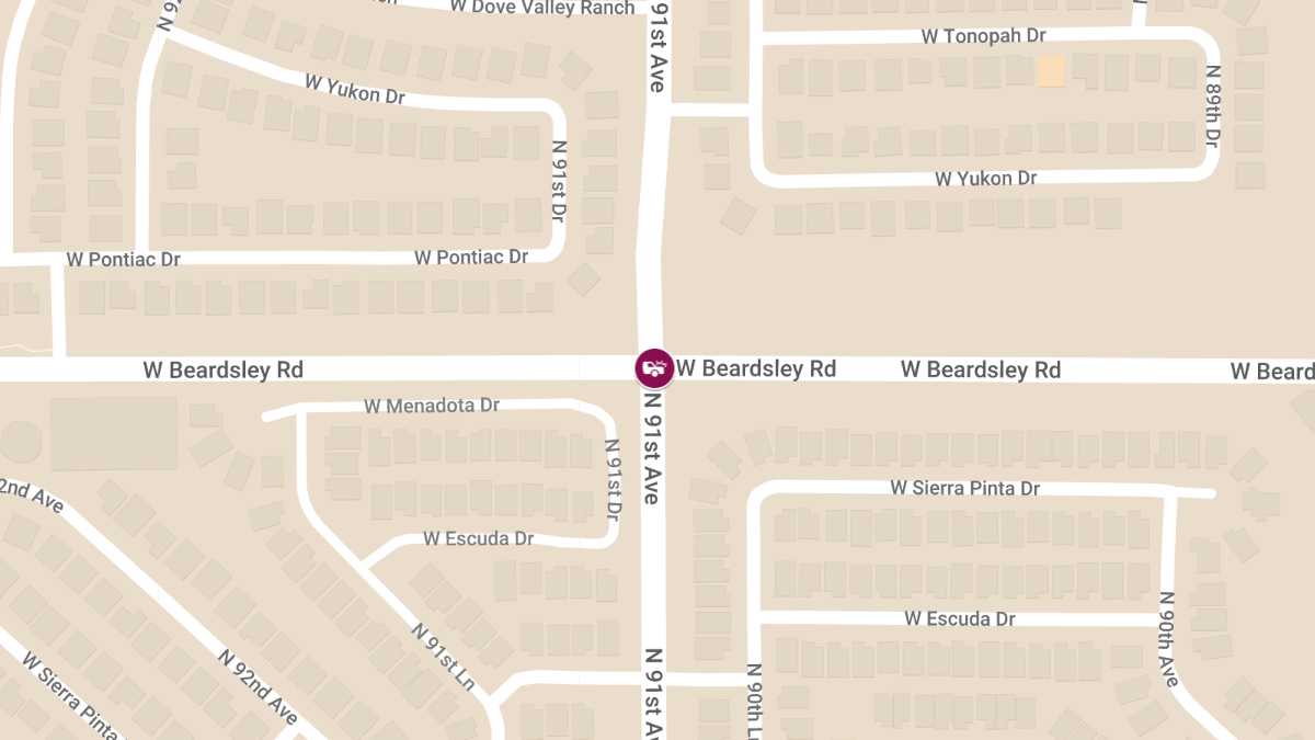 Injury Accident on W Beardsley Rd West of N 91st Ave