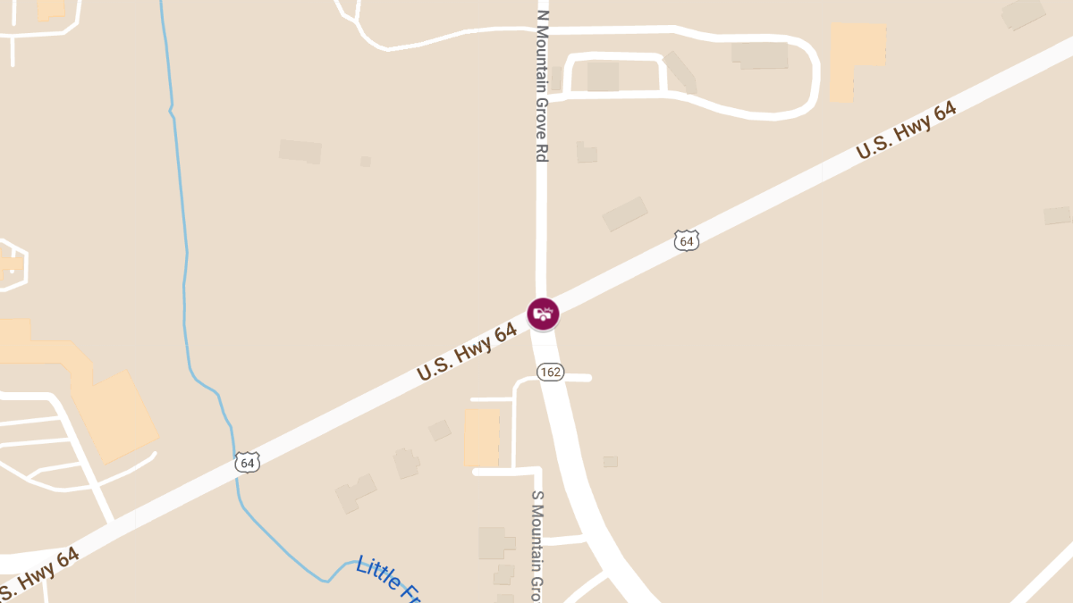 Injury Accident on Westbound U.S. Highway 64 near State Highway 162