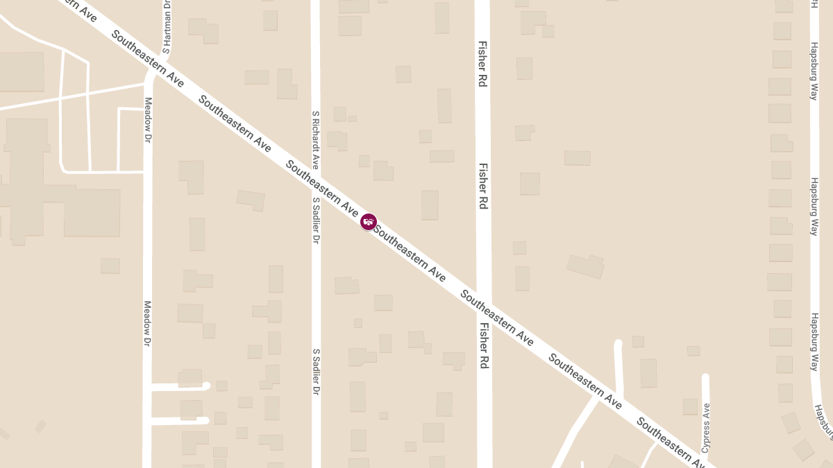 Injury Collision Reported on Southeastern Ave