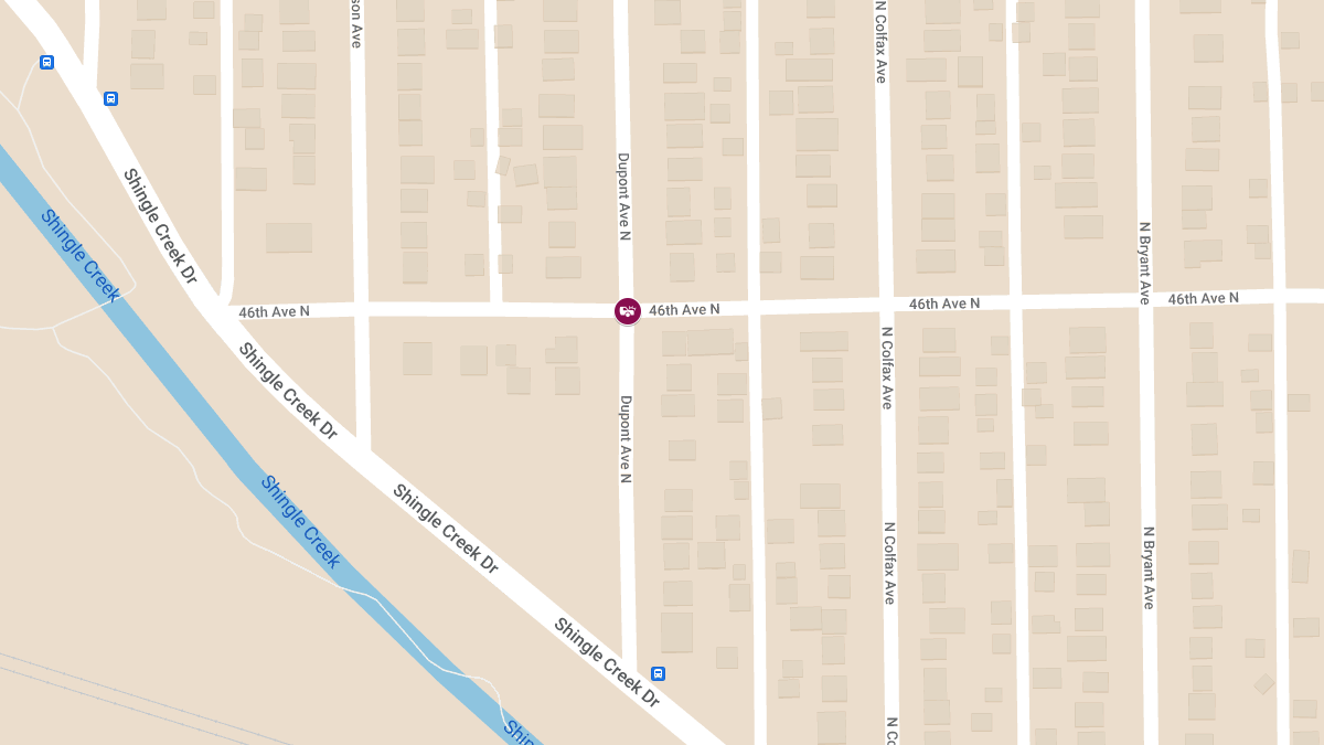 Injury Collision at 46th Ave N and Dupont Ave N in Lind-Bohanon