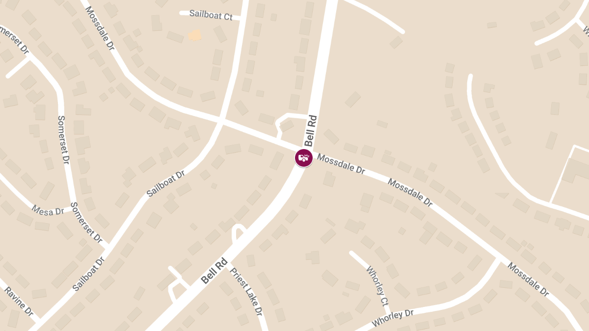 Injury Collision at Bell Rd and Mossdale Dr
