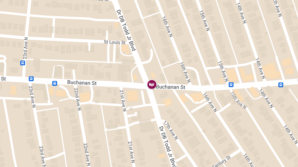 Injury Collision at Buchanan St & Dr. D.B. Todd Jr Blvd