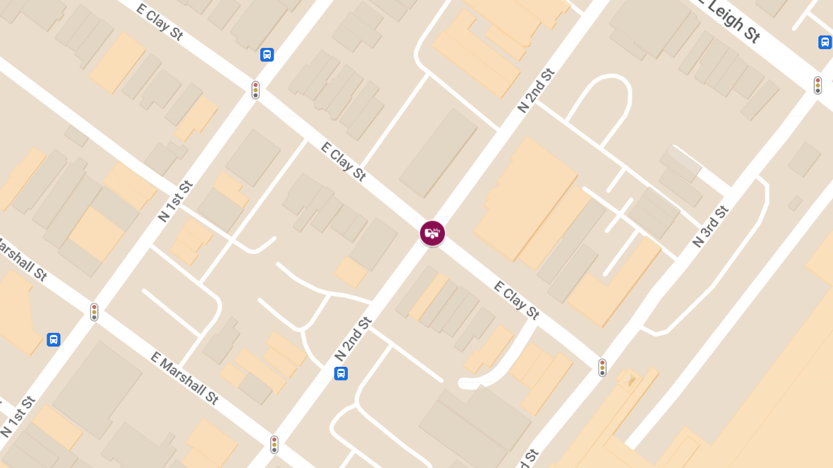 Injury Collision at N 2nd St & E Clay St