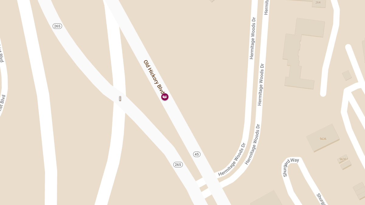 Injury Collision on Old Hickory Blvd Near Hermitage Woods Dr