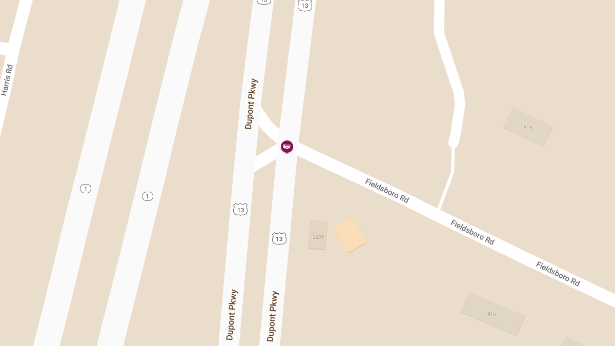 Injury Crash Closes Route 13 Southbound at Fieldsboro Rd