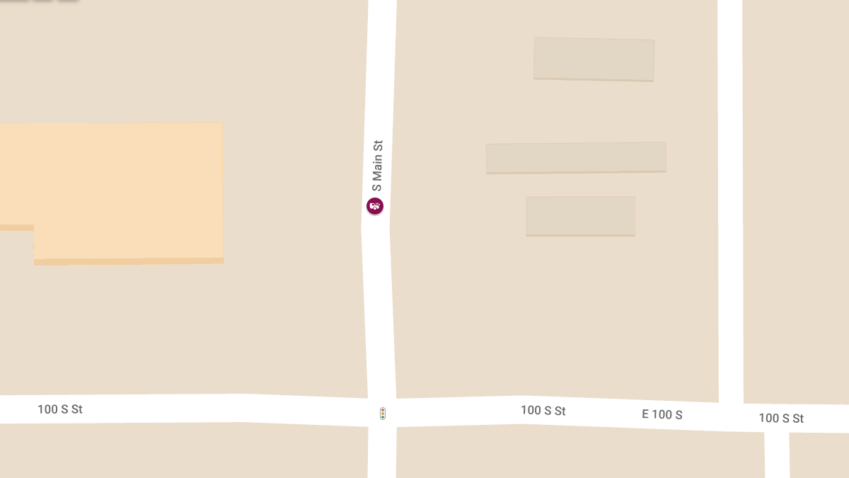 Injury Crash Involving Two Vehicles at 100 S Main St