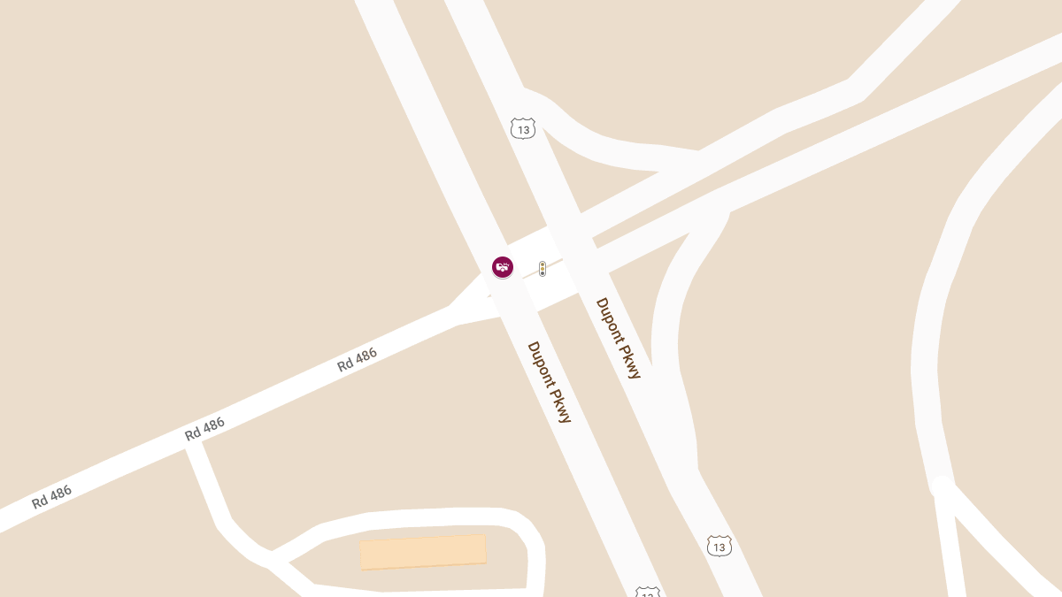 Injury Crash Shuts Down Route 13 Southbound at Duck Creek Rd