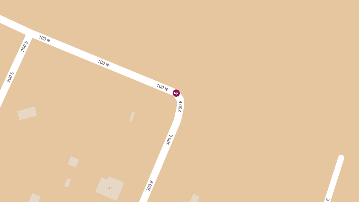 Injury Crash at 100 N & 300 E