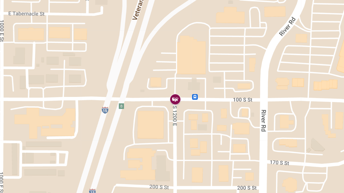 Injury Crash at 1200 E 100 S