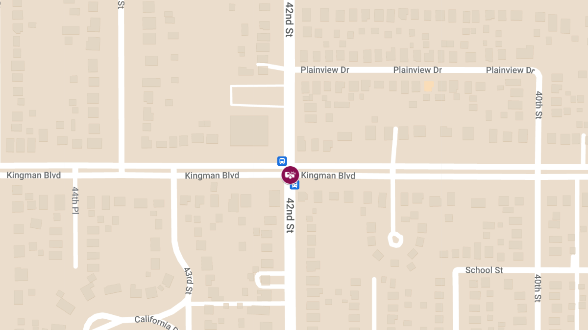 Injury Crash at 42nd St & Kingman Blvd