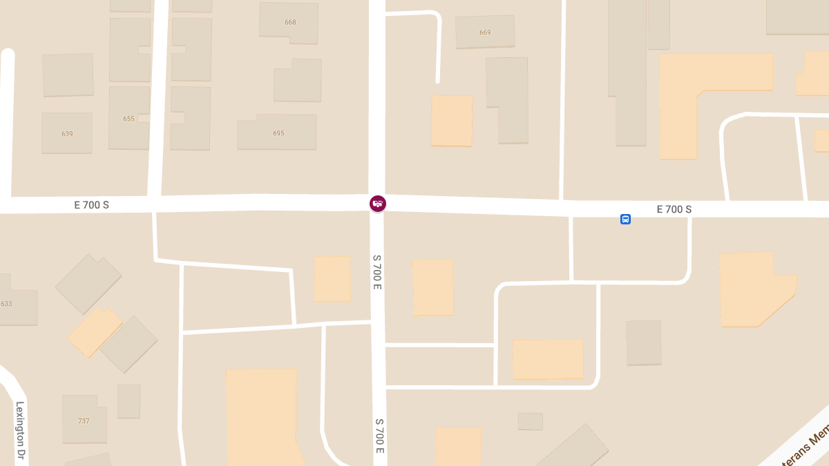 Injury Crash at 700 E & 700 S