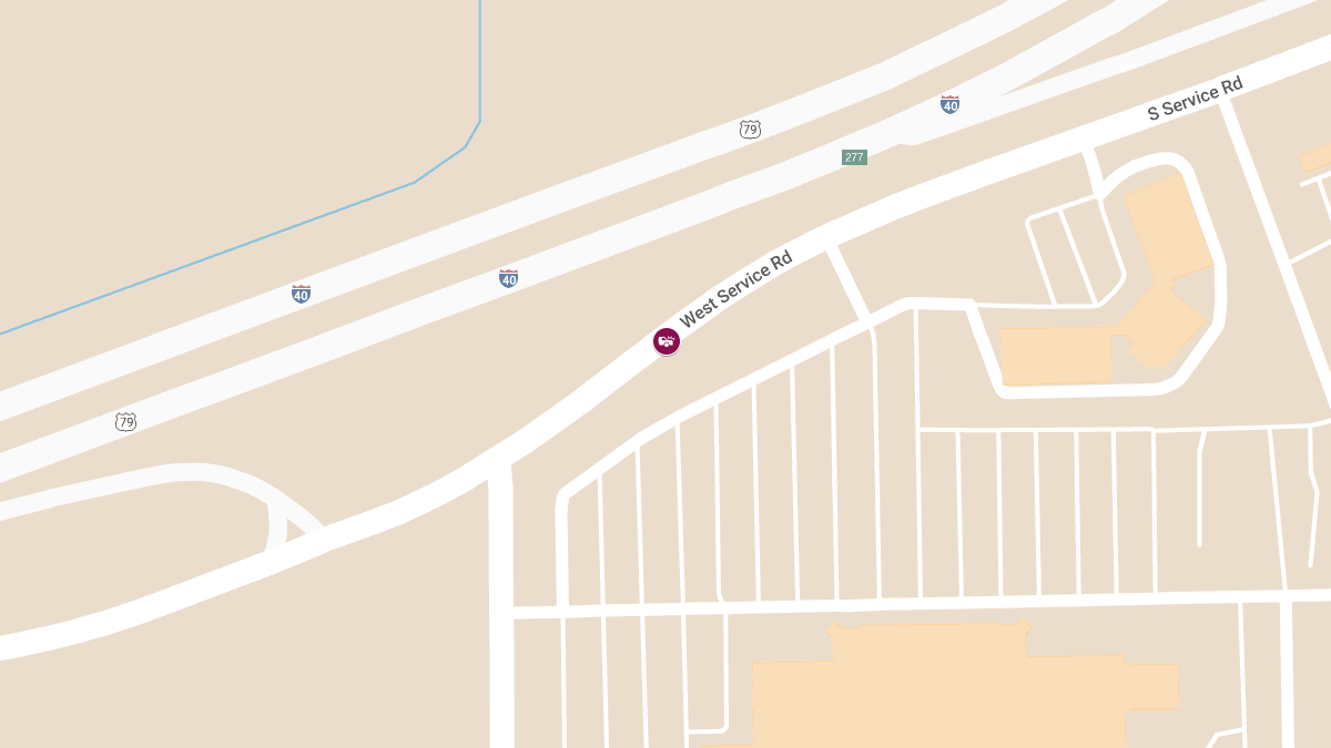 Injury Crash at 798 W Service Rd