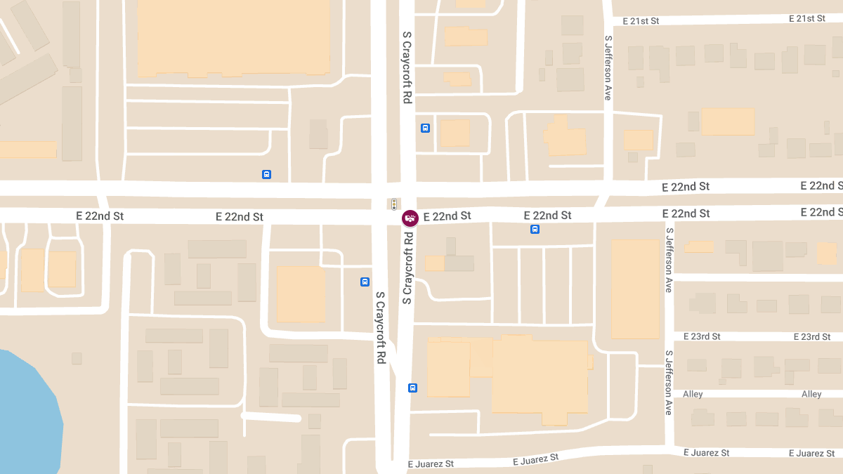 Injury Crash at E 22nd St & S Craycroft Rd