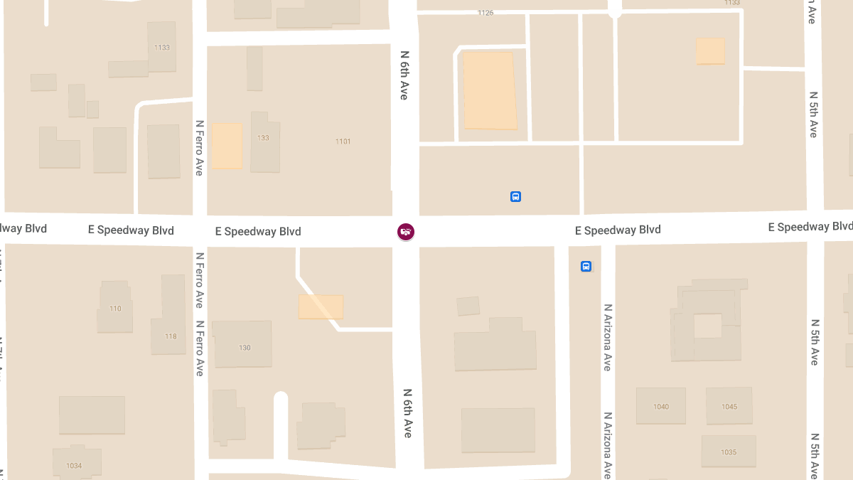 Injury Crash at E Speedway Blvd & N 6th Ave