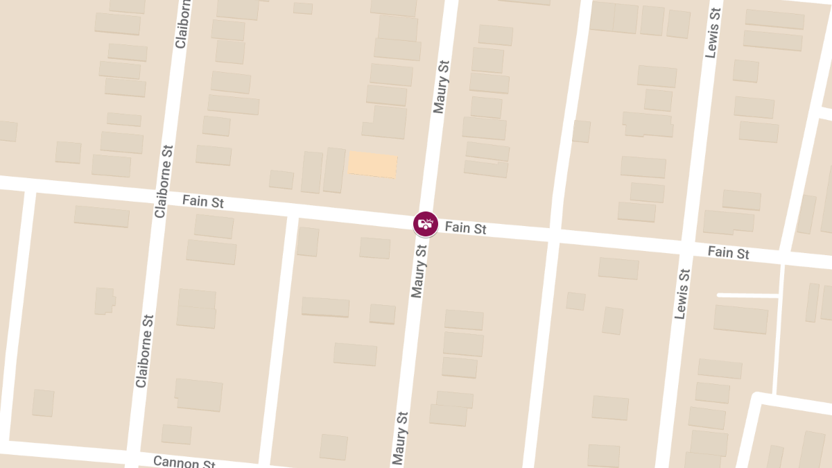 Injury Crash at Fain St and Maury St