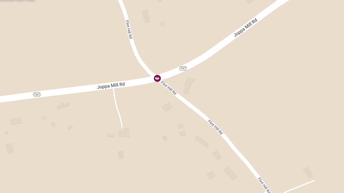 Injury Crash at Flint Hill Rd & Joppa Mill Rd