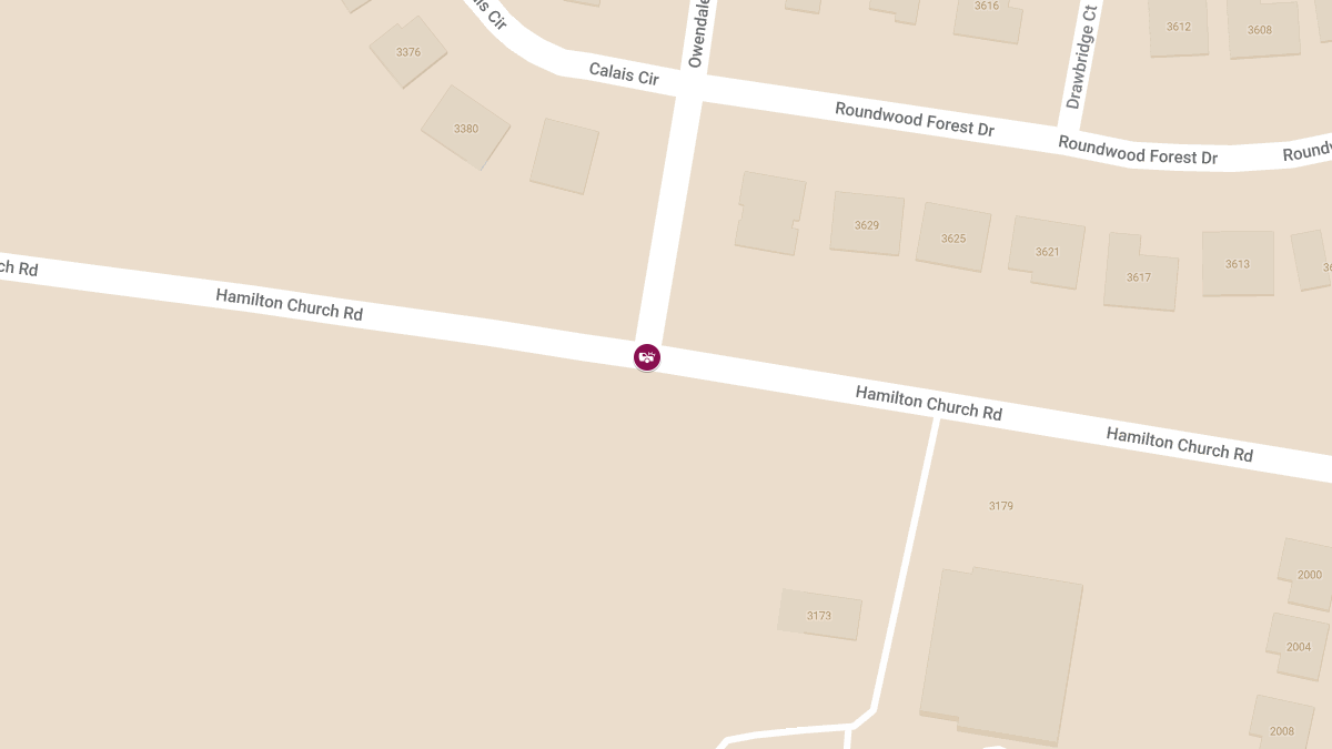 Injury Crash at Hamilton Church Rd & Owendale Dr