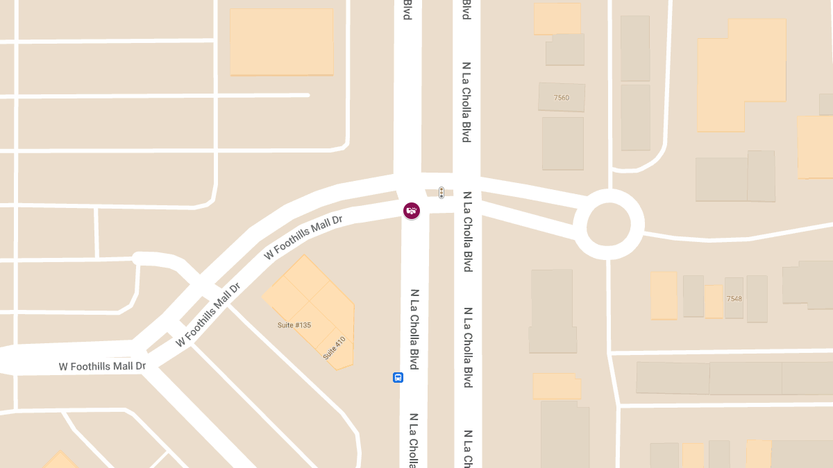 Injury Crash at La Cholla Blvd & Foothills Dr