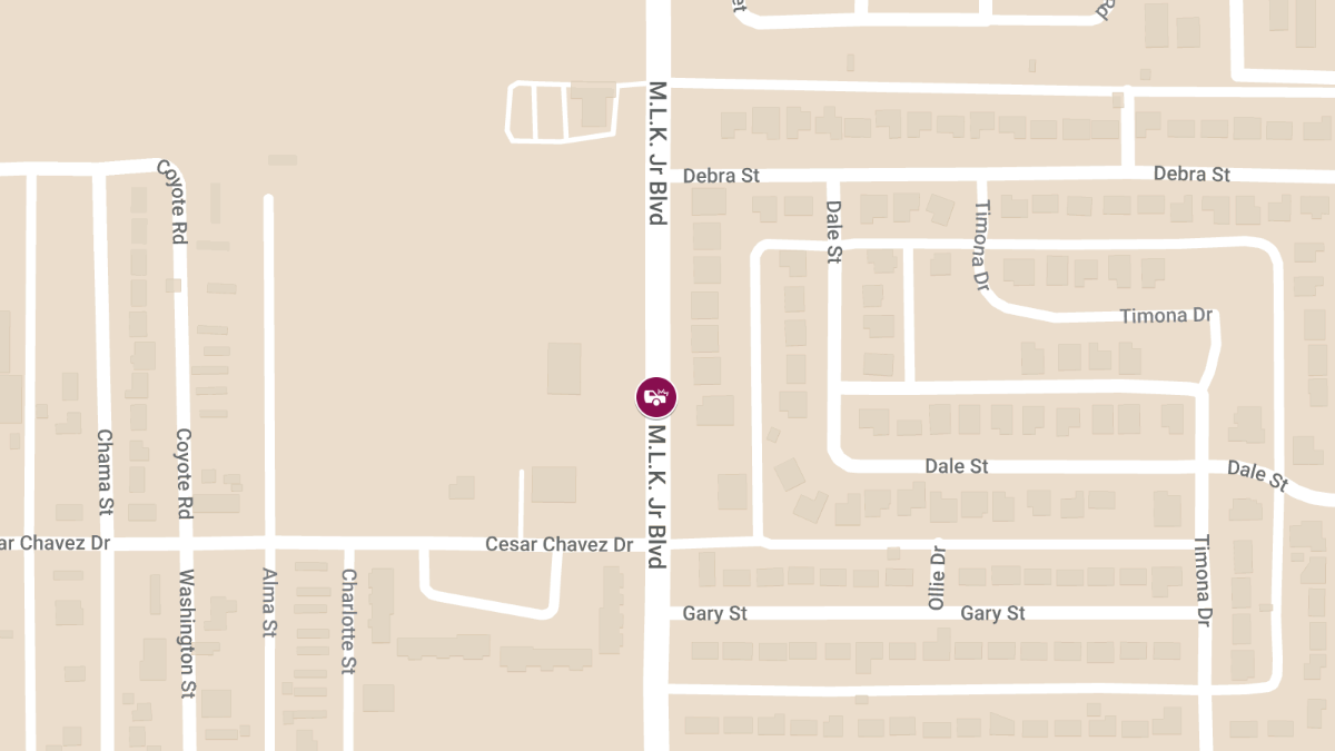 Injury Crash at Llano and Martin Luther King Blvd