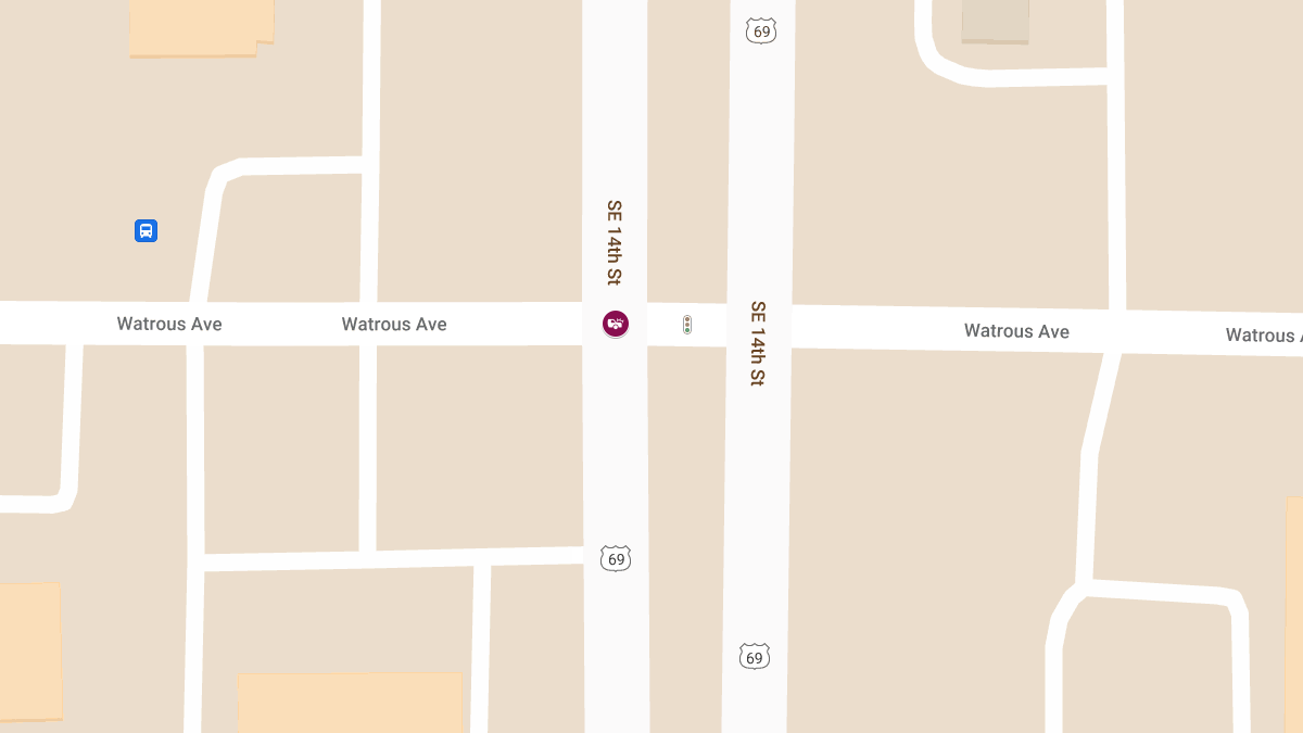 Injury Crash at SE 14th St & Watrous Ave
