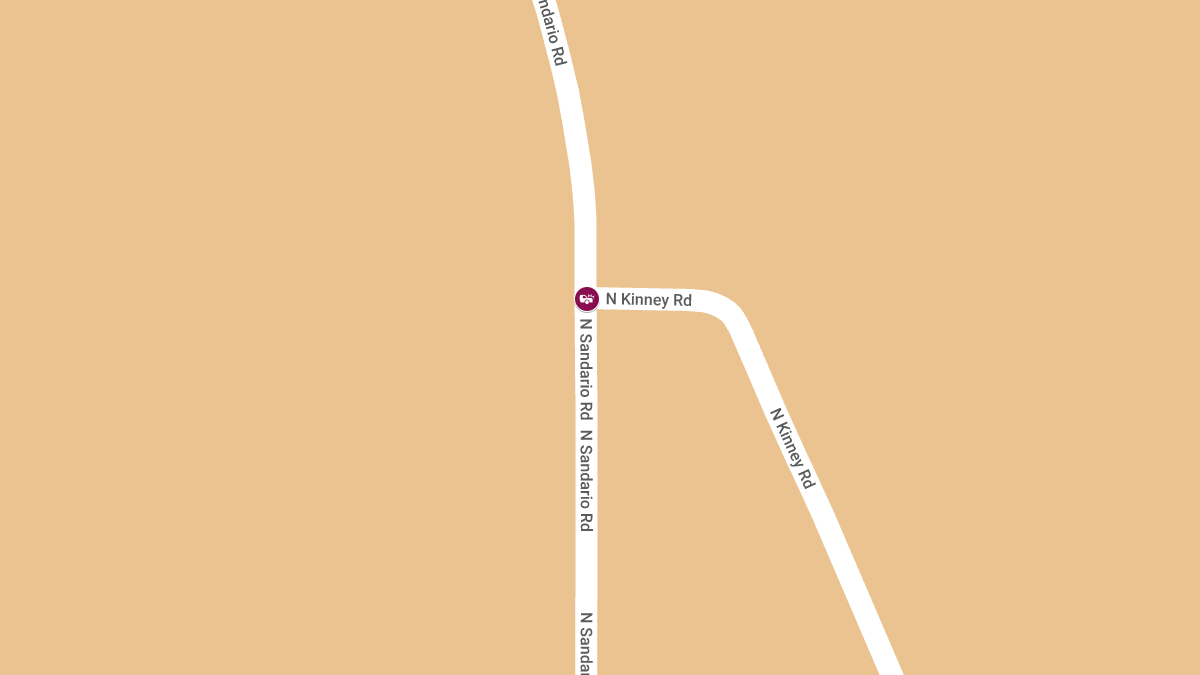 Injury Crash at Sandario Rd & Kinney Rd