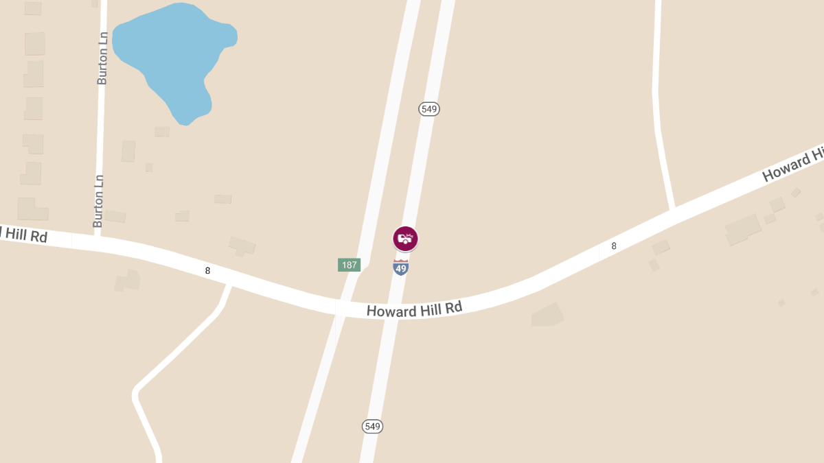 Injury Crash on NB I-49 Near Exit 69
