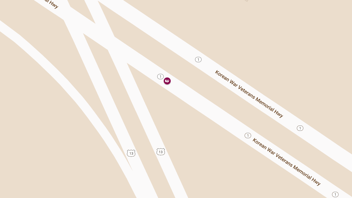Injury Crash on Route 1 Southbound Near Route 13 Merge