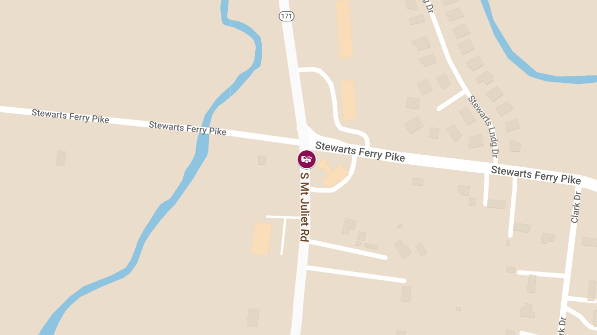 Injury Crash on S Mt Juliet Rd near Stewarts Ferry Pike