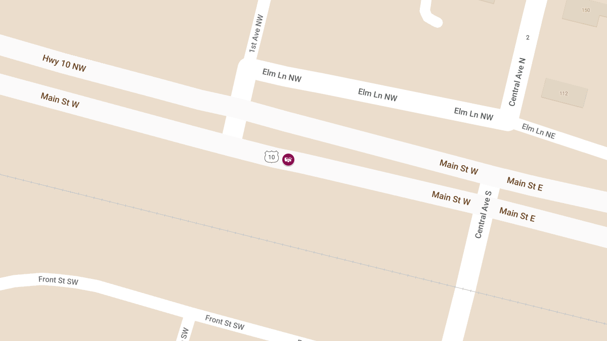 Injury Crash on US Highway 10 Near Milepost 100