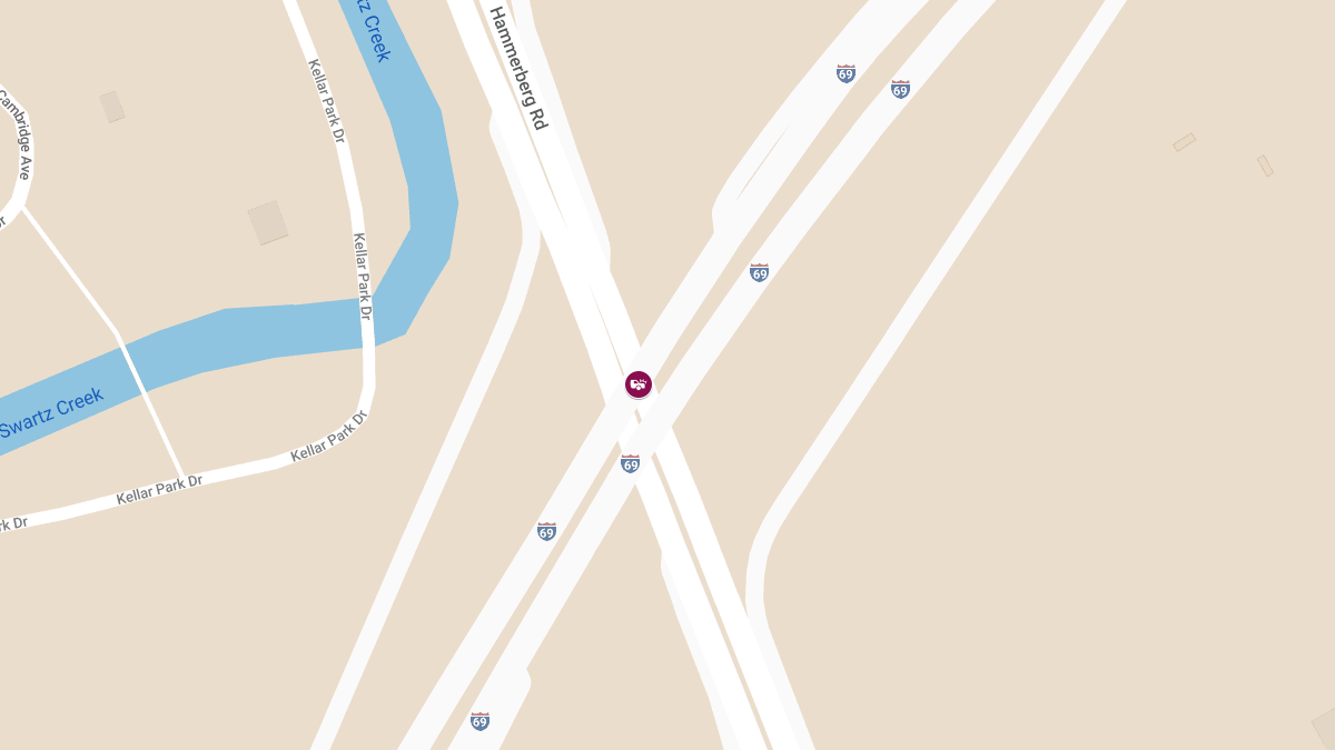 Injury Crash on WB I-69 at Hammerberg Rd