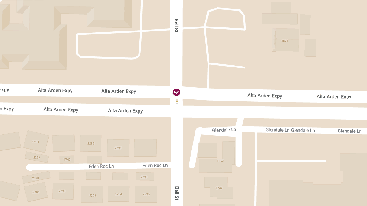 Injury Reported in Collision at Alta Arden Expy & Bell St
